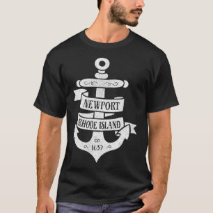Newport Rhode Island RI Vintag Boat Anchor T-Shirt
