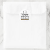 Newport Rhode Island Runder Aufkleber (Tasche)