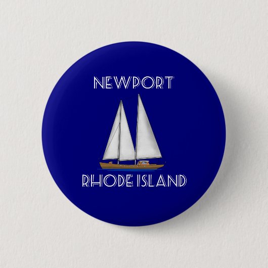 Newport Rhode Island Segeln Button (Vorderseite)