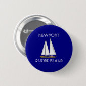 Newport Rhode Island Segeln Button (Vorne & Hinten)