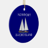 Newport Rhode Island Segeln Keramik Ornament (Rechts)
