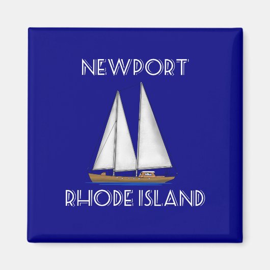 Newport Rhode Island Segeln Magnet (Vorne)