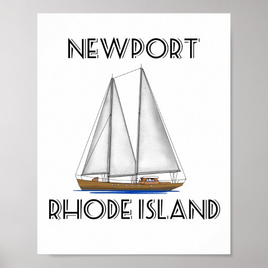 Newport Rhode Island Segeln Poster (Vorne)