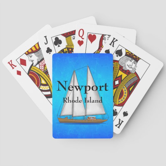 Newport Rhode Island Spielkarten (Rückseite)