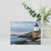 Newport Rhode Island Sunset Lighthouse Postcard Postkarte (Stehend Vorderseite)