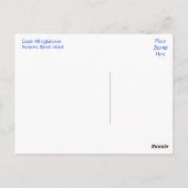 Newport Rhode Island Sunset Lighthouse Postcard Postkarte (Rückseite)