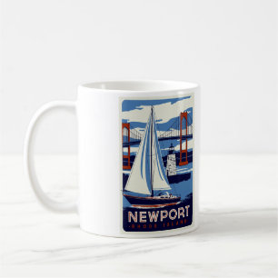 Newport Rhode Island Tasse - Größe 11oz