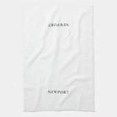 Newport Rhode Island Tea Towel Coastal Kitchen Geschirrtuch (Vertikal)