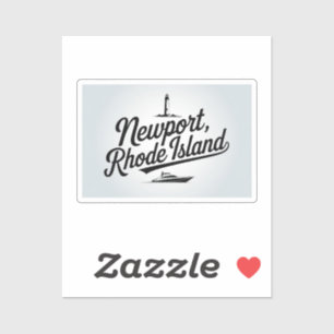 Newport, Rhode Island Typografie Aufkleber