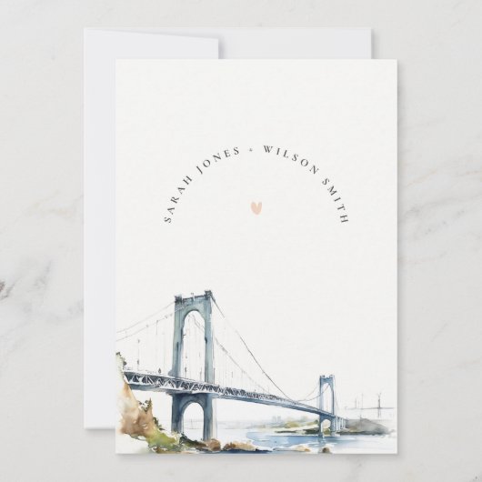 Newport Rhode Island United Staaten Wedding Einladung (Rückseite)