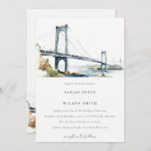 Newport Rhode Island United Staaten Wedding Einladung (Vorne/Hinten)