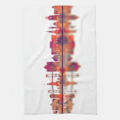 Newport Rhode Island USA Skyline Geschirrtuch (Vertikal)