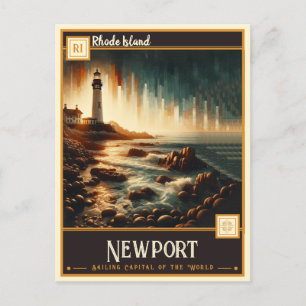 Newport, Rhode Island   VINTAG Postkarte