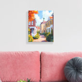 Newport Rhode Island Watercolor Leinwanddruck (Insitu (Wohnzimmer))