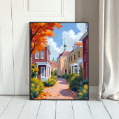 Newport Rhode Island Watercolor Poster