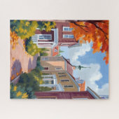 Newport Rhode Island Watercolor Puzzle (Horizontal)