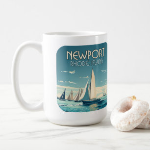 Newport Rhode Island Yacht Race Vintage Kaffeetasse