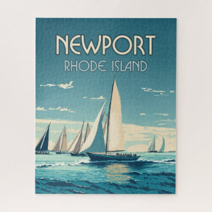 Newport Rhode Island Yacht Race Vintage Puzzle