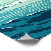 Newport Rhode Island Yachtrennen Vintag Poster (Ecke)