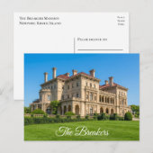 Newport RI Breakers Mansion Rhode Island Postkarte (Vorne/Hinten)