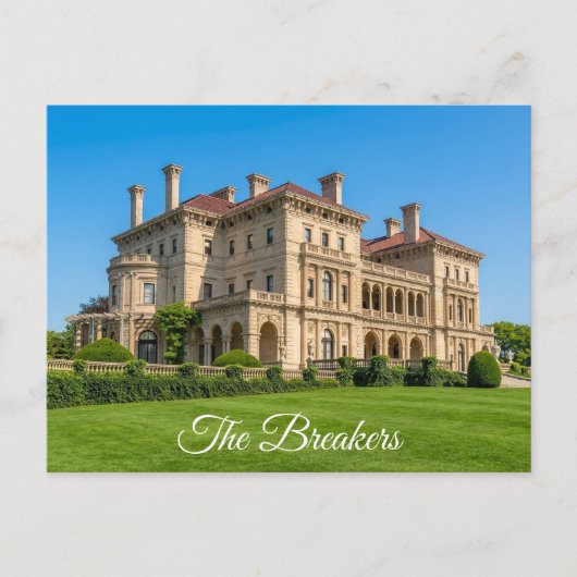 Newport RI Breakers Mansion Rhode Island Postkarte (Vorderseite)
