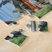 Newport RI - Gefaltete Segel Puzzle (Seite)