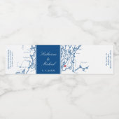 Newport RI Narragansett Bay Wedding Wasserflaschenetikett (Einzelnes Label)