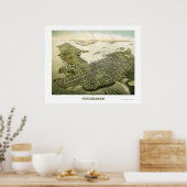 Newport, RI Panoramic Map - 1878 Poster (Küche)