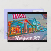 Newport RI Postkarte (Vorne/Hinten)