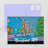 Newport RI Postkarte (Vorne/Hinten)