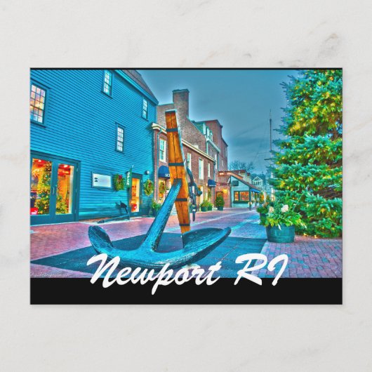 Newport RI Postkarte (Vorderseite)