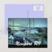 Newport RI Postkarte (Vorne/Hinten)