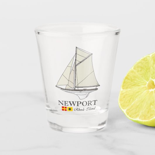 Newport RI (SB) Schnapsglas (Vorderseite)