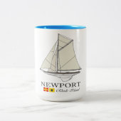 Newport RI (SB) Zweifarbige Tasse (Mittel)