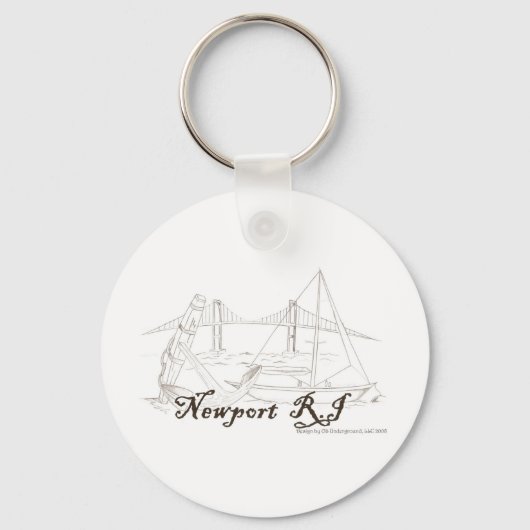 Newport RI Schlüsselanhänger (Vorderseite)