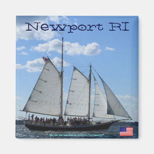 Newport RI-Segelschiff cooles Magnet-Design Magnet