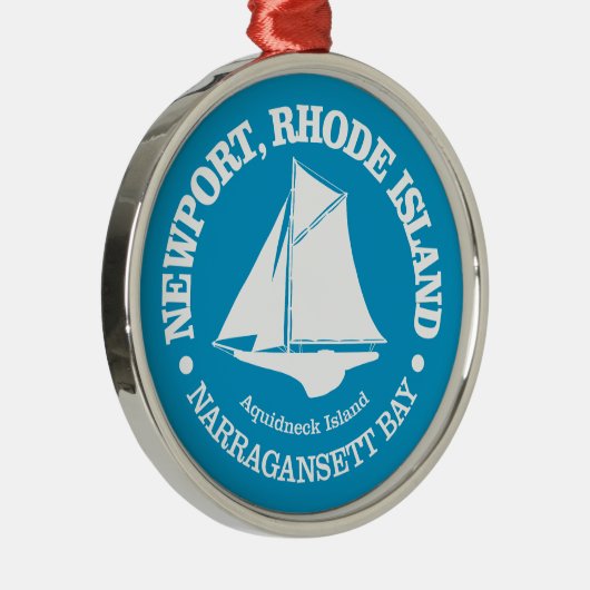 Newport RI (sloop) Ornament Aus Metall (Rechts)