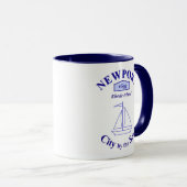 Newport, Stadt durch das Meer - Tasse (VorderseiteRechts)