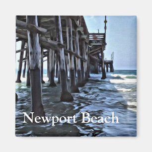 Newport-Strand - 2 Zoll-quadratischer Magnet