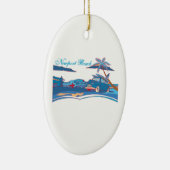 Newport-Strand-Brandungs-Kultur Keramikornament (Rechts)