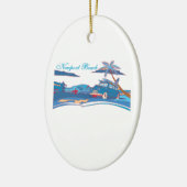 Newport-Strand-Brandungs-Kultur Keramikornament (Links)