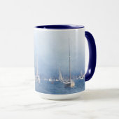Newport-Strand-Hafen-Tasse Tasse (VorderseiteRechts)