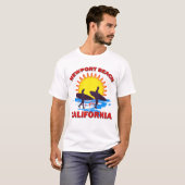 NEWPORT-STRAND KALIFORNIEN T-Shirt (Vorne ganz)