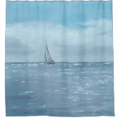 Newport-Strand-Segeln-Duschvorhang Duschvorhang (Vorderseite)