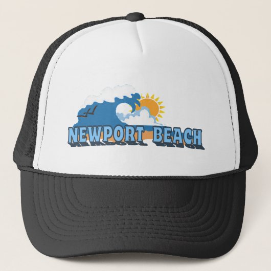 Newport-Strand Truckerkappe (Vorderseite)