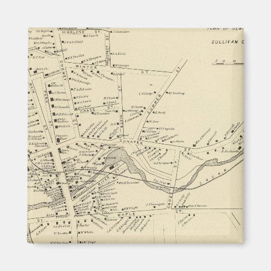 Newport, Sullivan Co Magnet (Vorne)