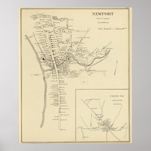 Newport, Sullivan Co Poster (Vorne)