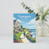 Newport USA Postkarte (Stehend Vorderseite)