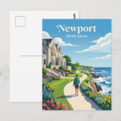 Newport USA Postkarte (Vorne/Hinten)