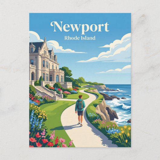 Newport USA Postkarte (Vorderseite)